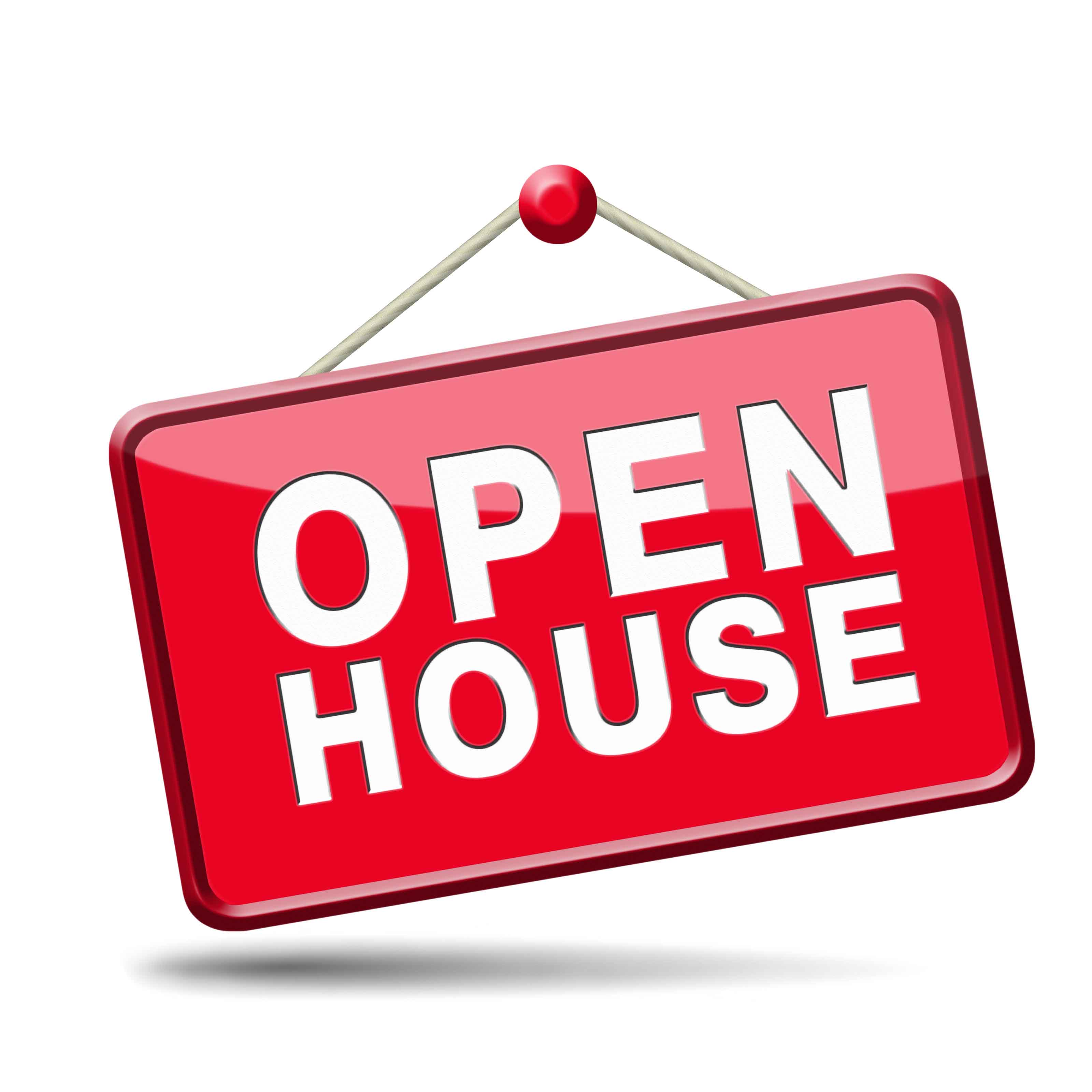 Open House Red Sign