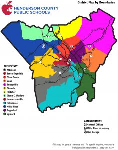 District map by boundaries