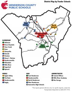 District map by feeder schools