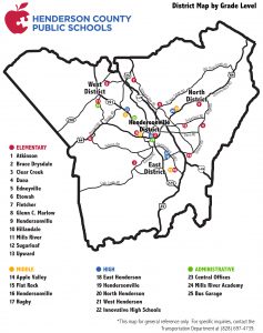 District map by grade level