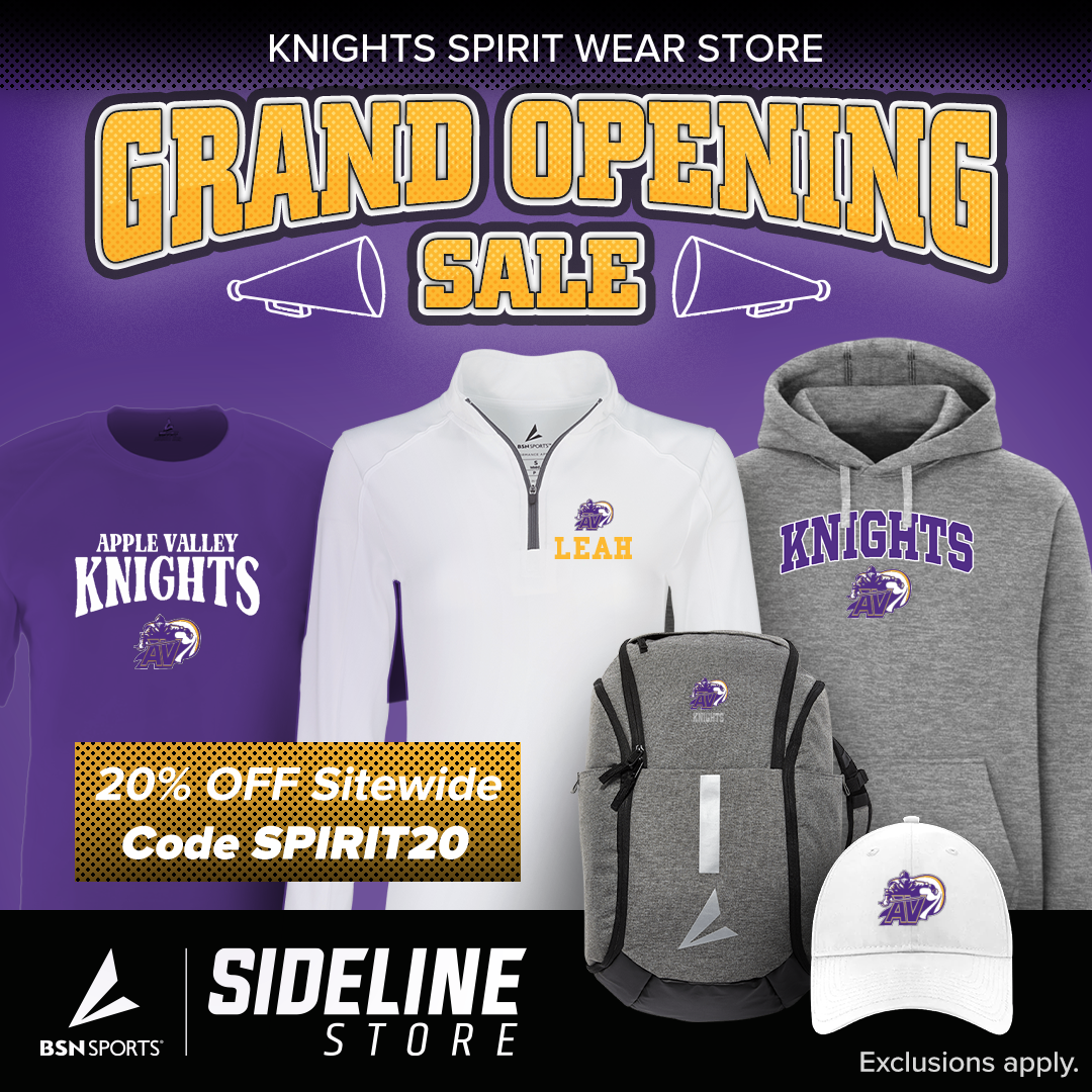 This image shows a sample of the spirit wear that is available to order. It also contains the 20% discount code which is SPIRIT20. Some exclusions appley.