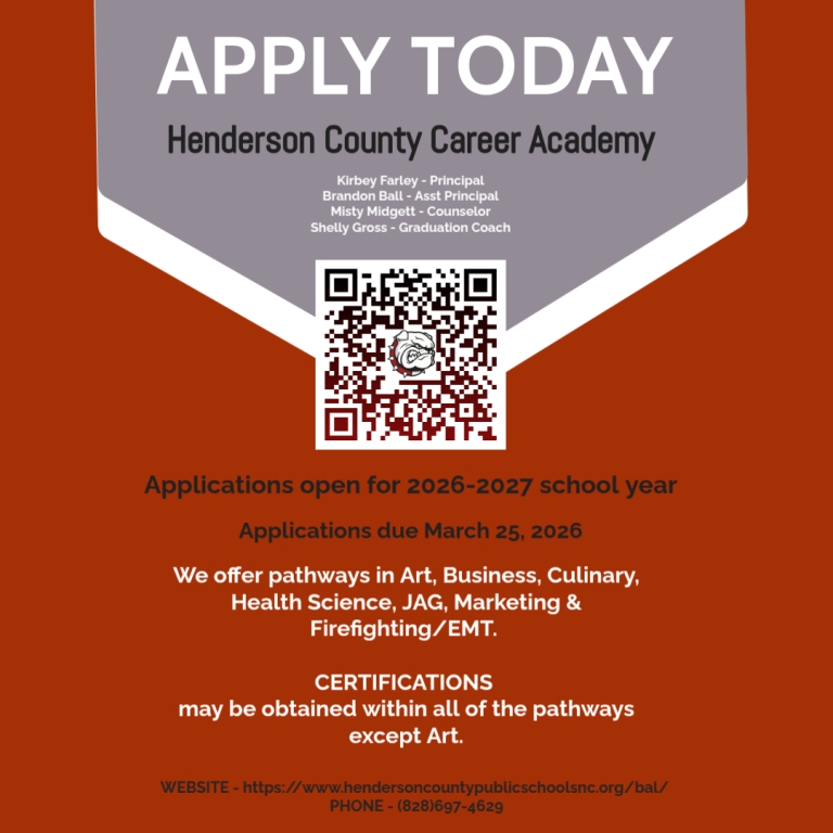 Banner of information for applying that is listed below image. A qr code is in the middle of the image