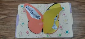 butterfly shaped book craft project that says Hendersonville