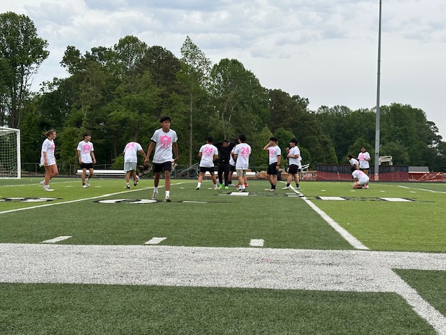 student team on field