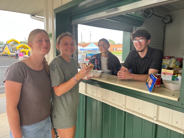 Junior Marshals at concession window