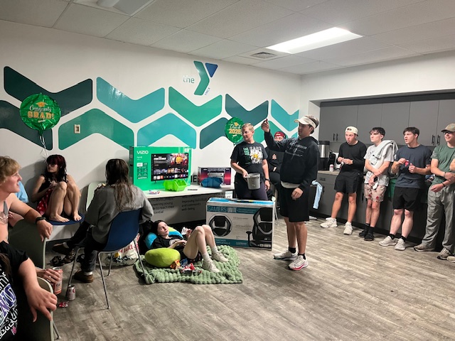 raffle drawing time at the Y
