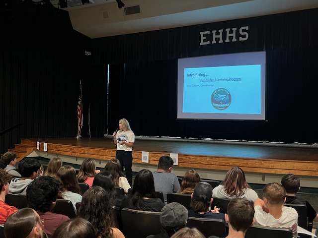 Mrs. Gilliam presenting about pathfinders