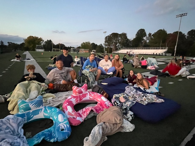 students preparing for the movie 2