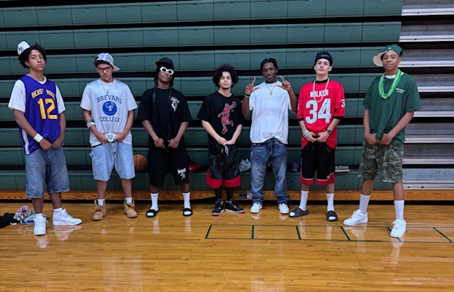 basketball boys in their squad gear