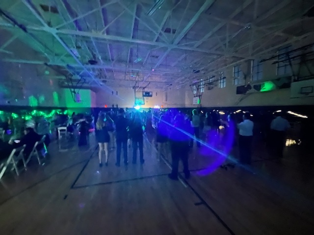 Students dancing in the gym