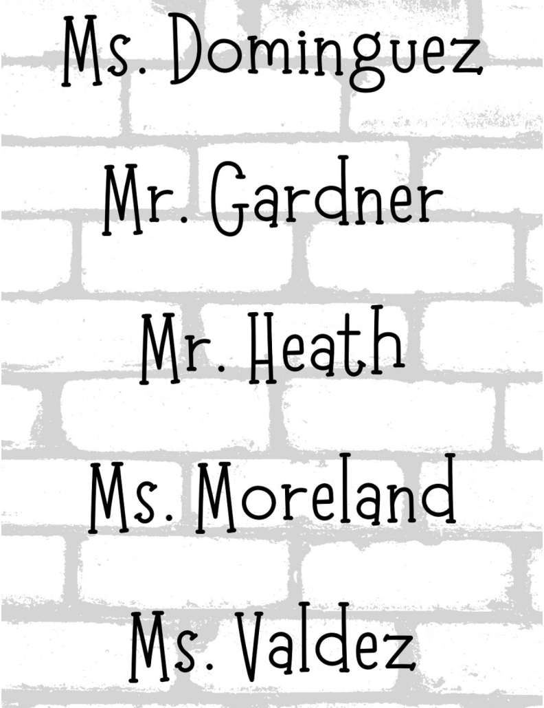 custodian name list
