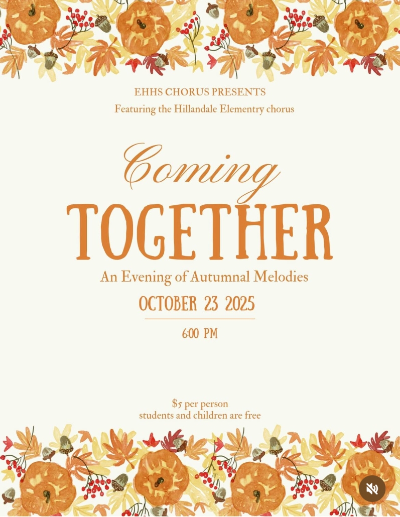 chorus fall concert flyer