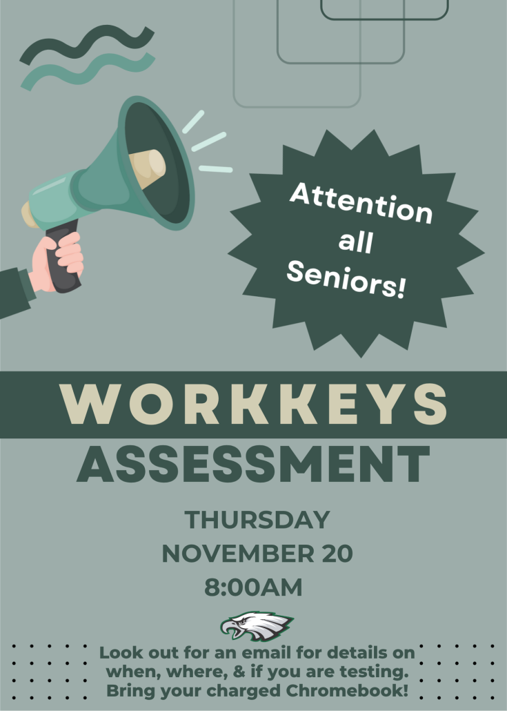 Workkeys test day reminder flyer