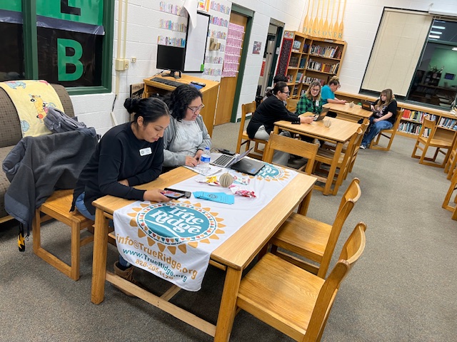 True Ridge reps at their table