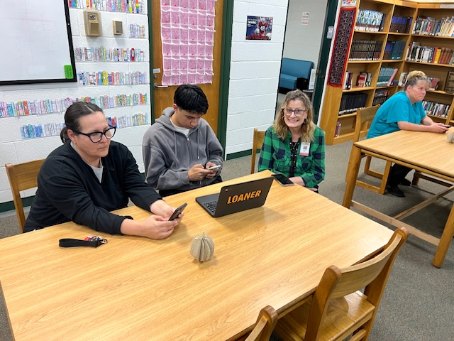 Student and parents working together