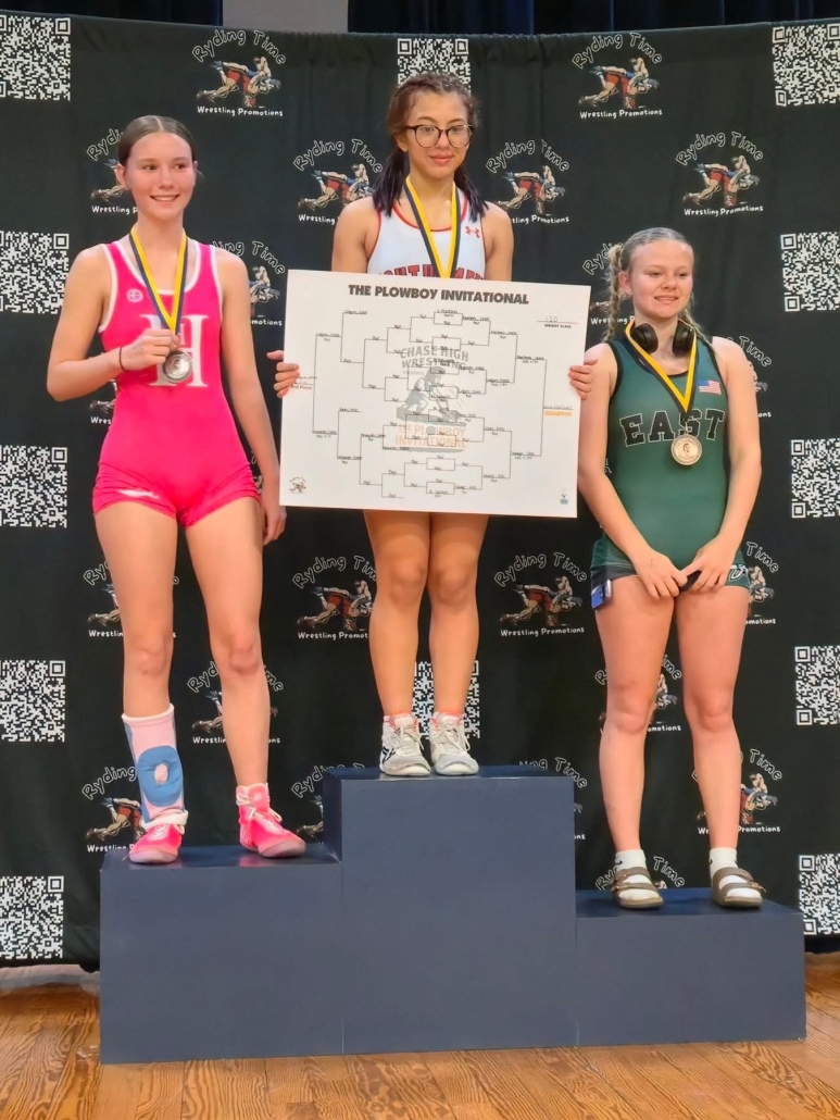 Makayla on the podium (3rd)