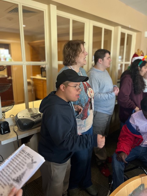 Erick dancing to the music