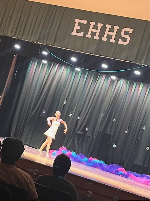 Eve doing her solo on stage