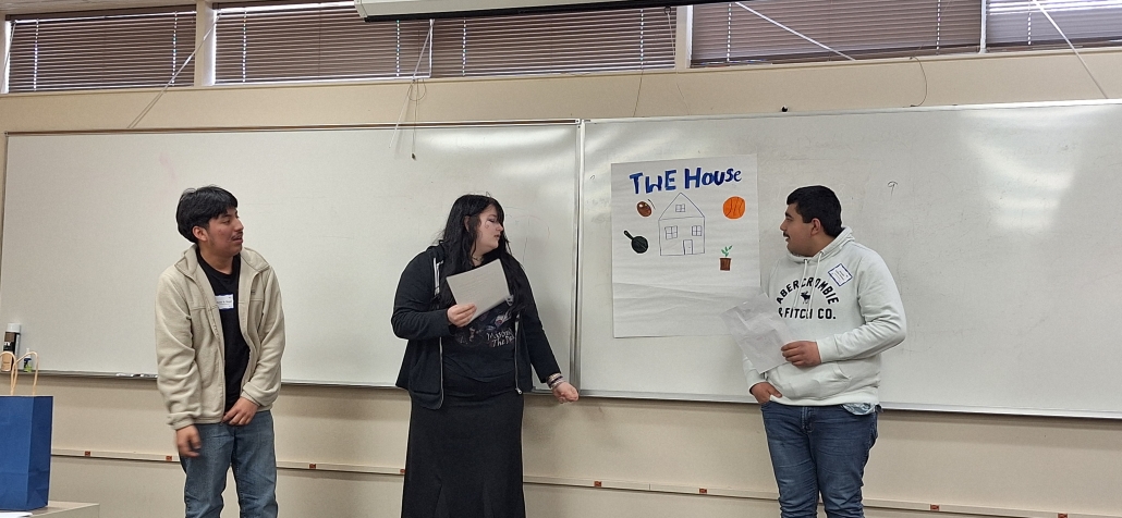 Manny, Caitlin & Alex presenting