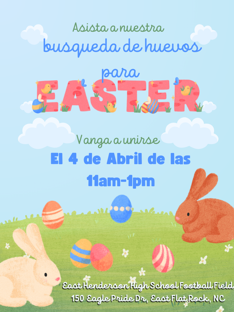 AIM Club Easter Egg Hunt Flyer (Spanish)