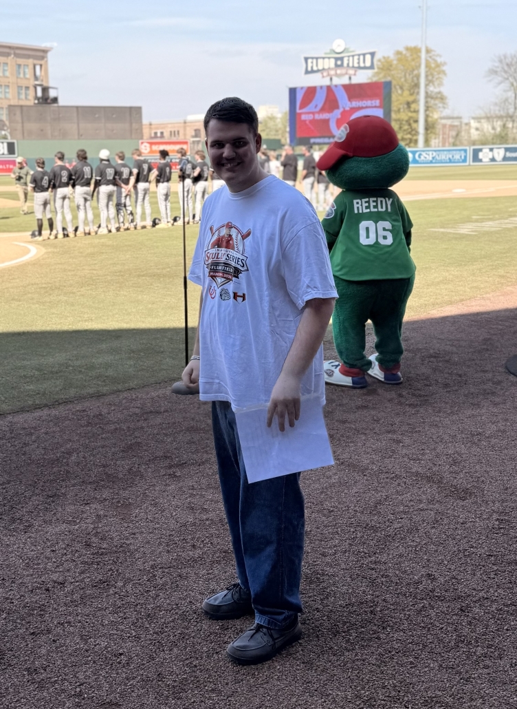 Nickle getting ready to sing