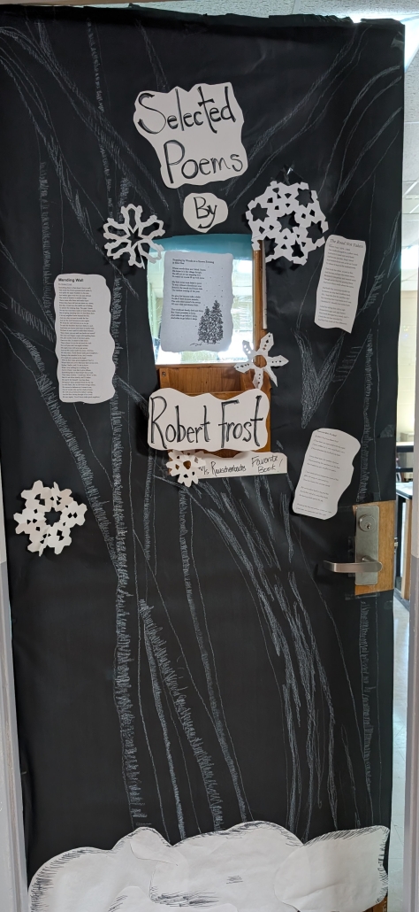 Robert Frost door decorations