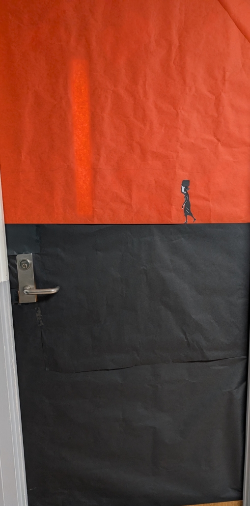 Book cover door decorations