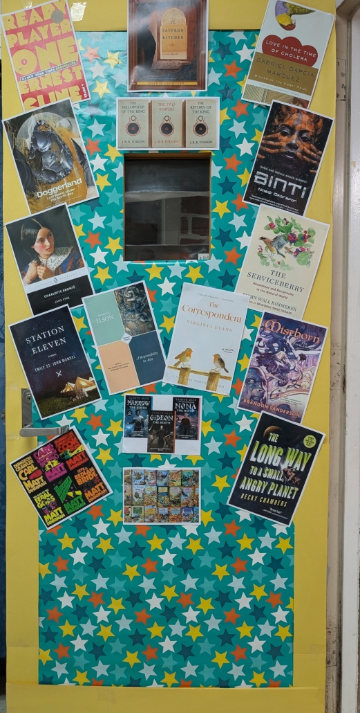 Book array door decorations