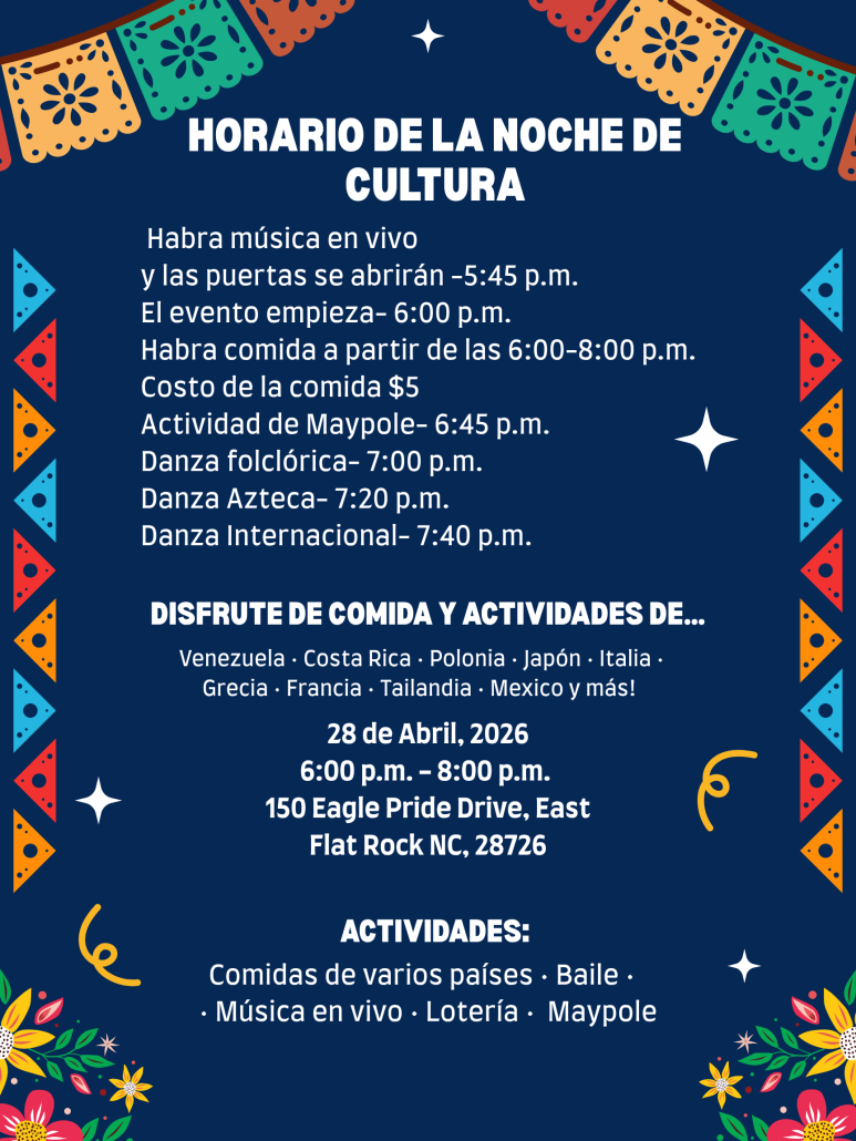 Culture Night Flyer Page 2 Schedule (Spa)