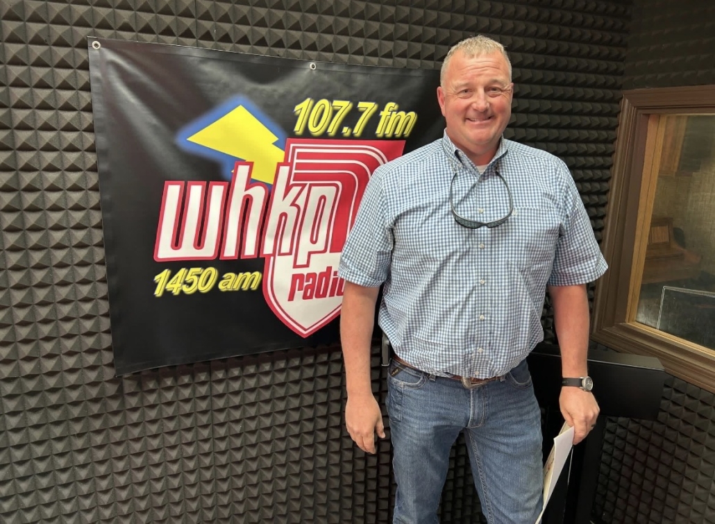 Mr. Rollins in WHKP studio