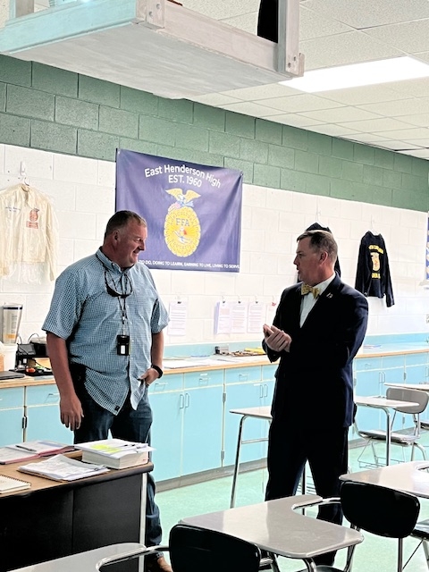 Mr. Rollins & Mr. Garrett during award presentation