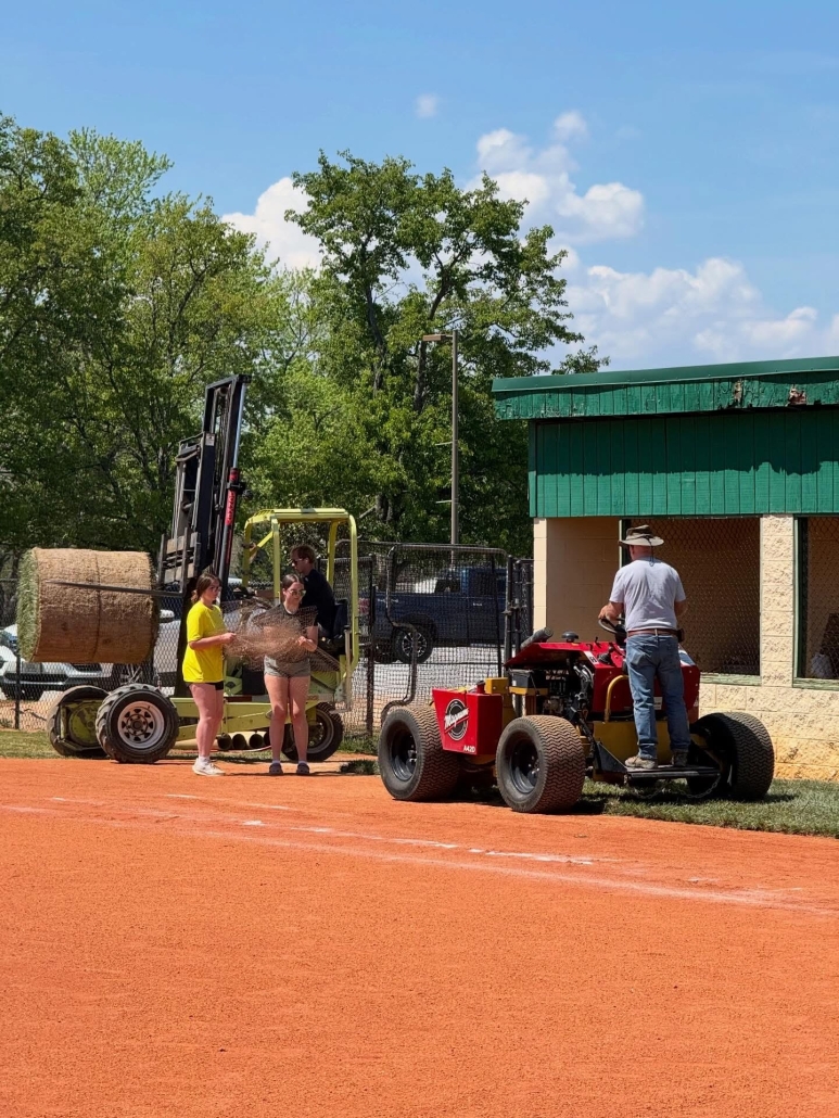 sod machinery working