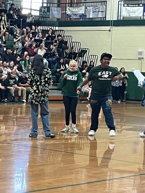 Ellie & Hemore at pep rally