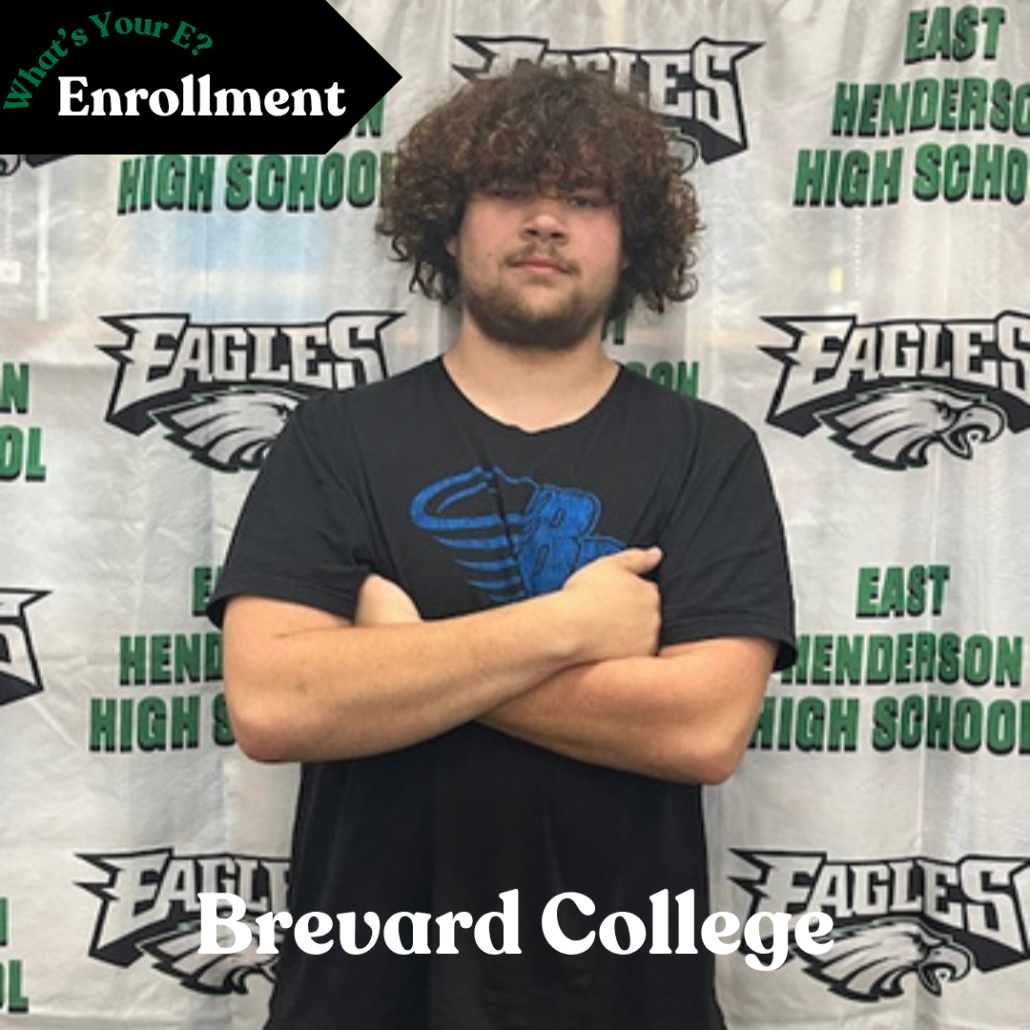 Caleb crossing arms in Enrollment photo