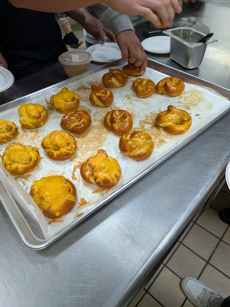 Pretzels fresh out of the oven