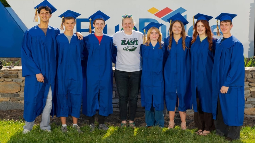 7 BRCC grads with Ms. Stucke