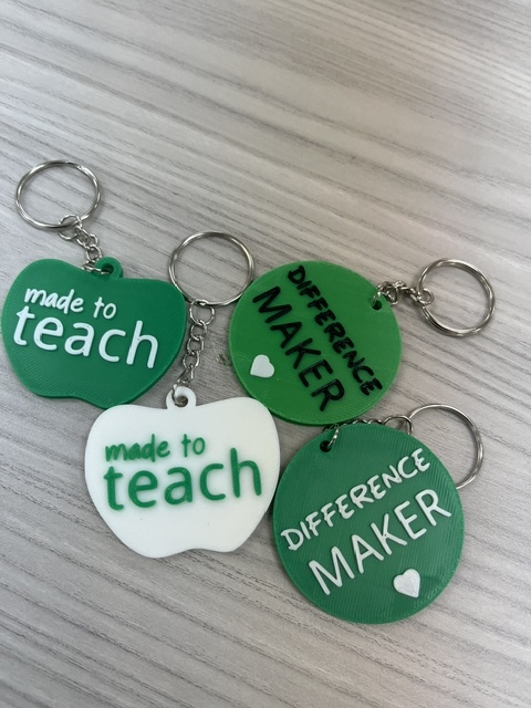 3D printed keychains from the Exceptional Eagles