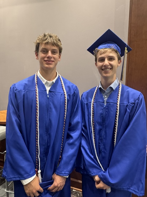 Tyler & Davis in regalia