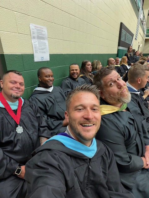 Selfie of staff section