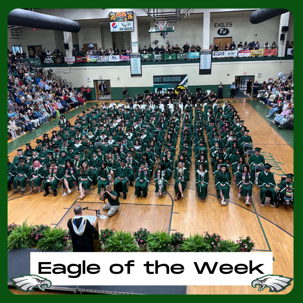 Class of 2026 in gym during commencement in EOTW frame