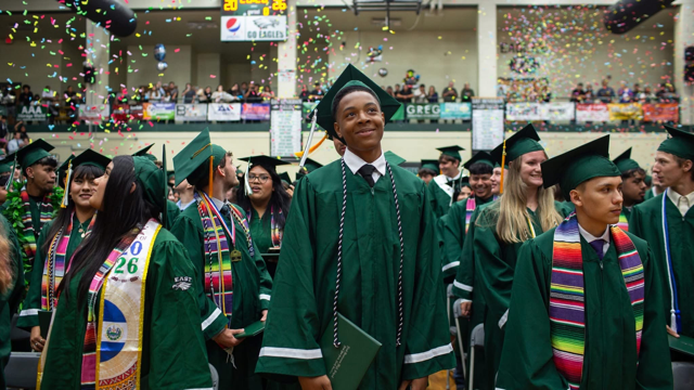 Tylik soaking it in after graduation