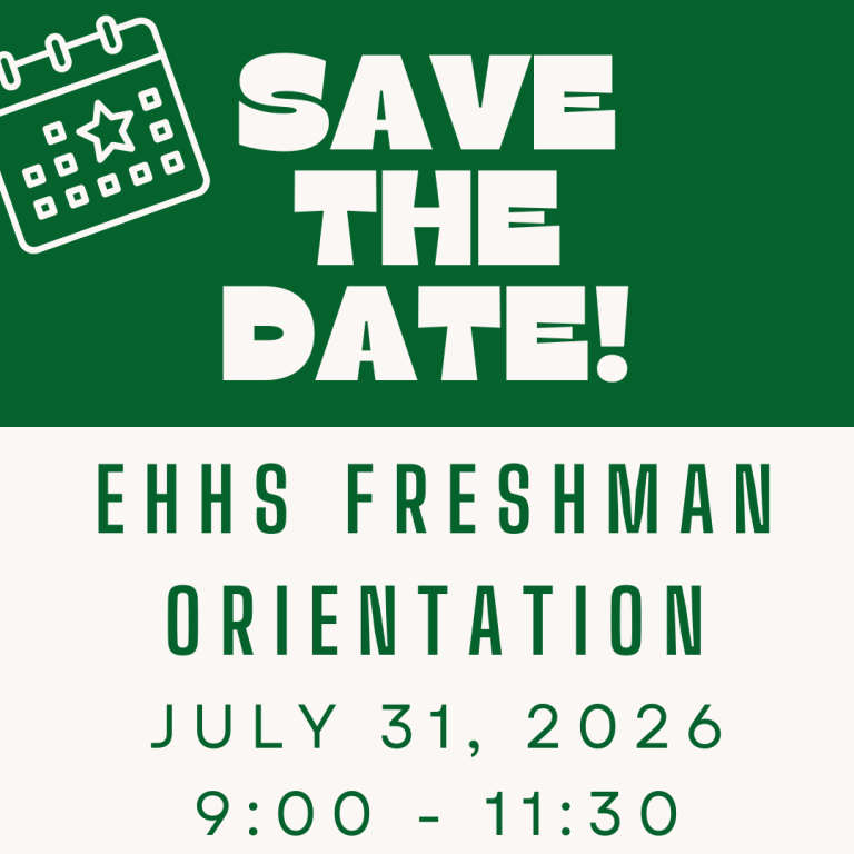 Save the Date flyer for Freshman Orientation