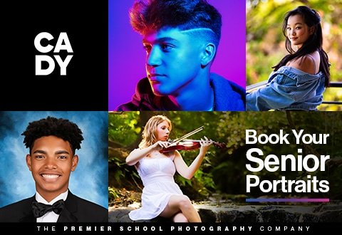 CADY Senior Portrait banner with various seniors