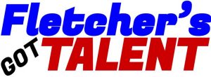 Clipart with text that says "Fletcher's Got Talent"