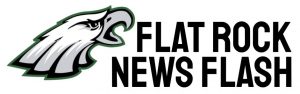 Eagle logo with text that says Flat Rock News Flash