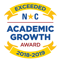 NC Academic Growth Award for Exceeding Growth 2018-2019