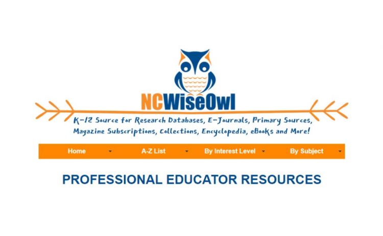 NCWiseOwl logo with Professional Educator Resources Heading