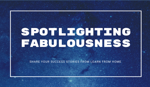 Headline photo titled "Spotlighting Fabulousness"