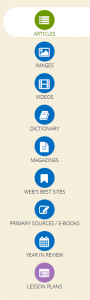 List of Britannica Search Term Resources