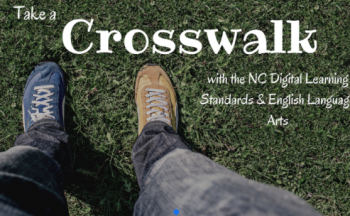 Take a Crosswalk header with view of shoes in grass